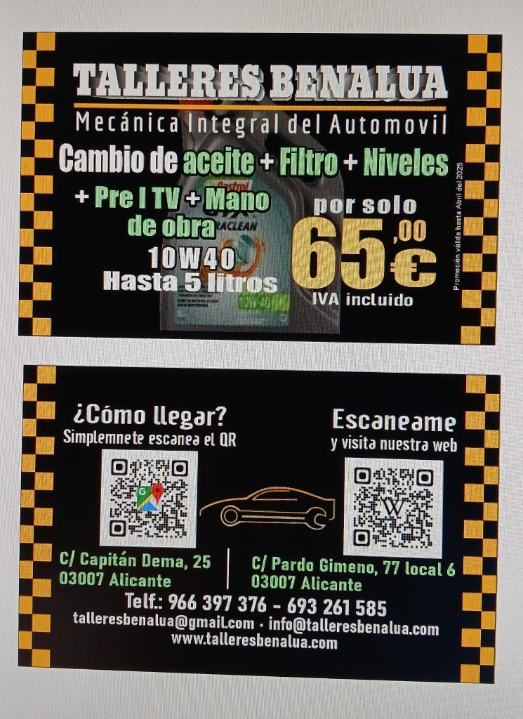 Mantenimiento y revisión en Talleres Benalúa