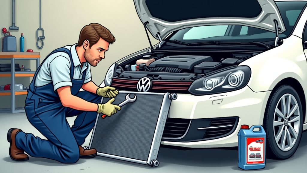 Cambio de Radiador y Anticongelante en Volkswagen