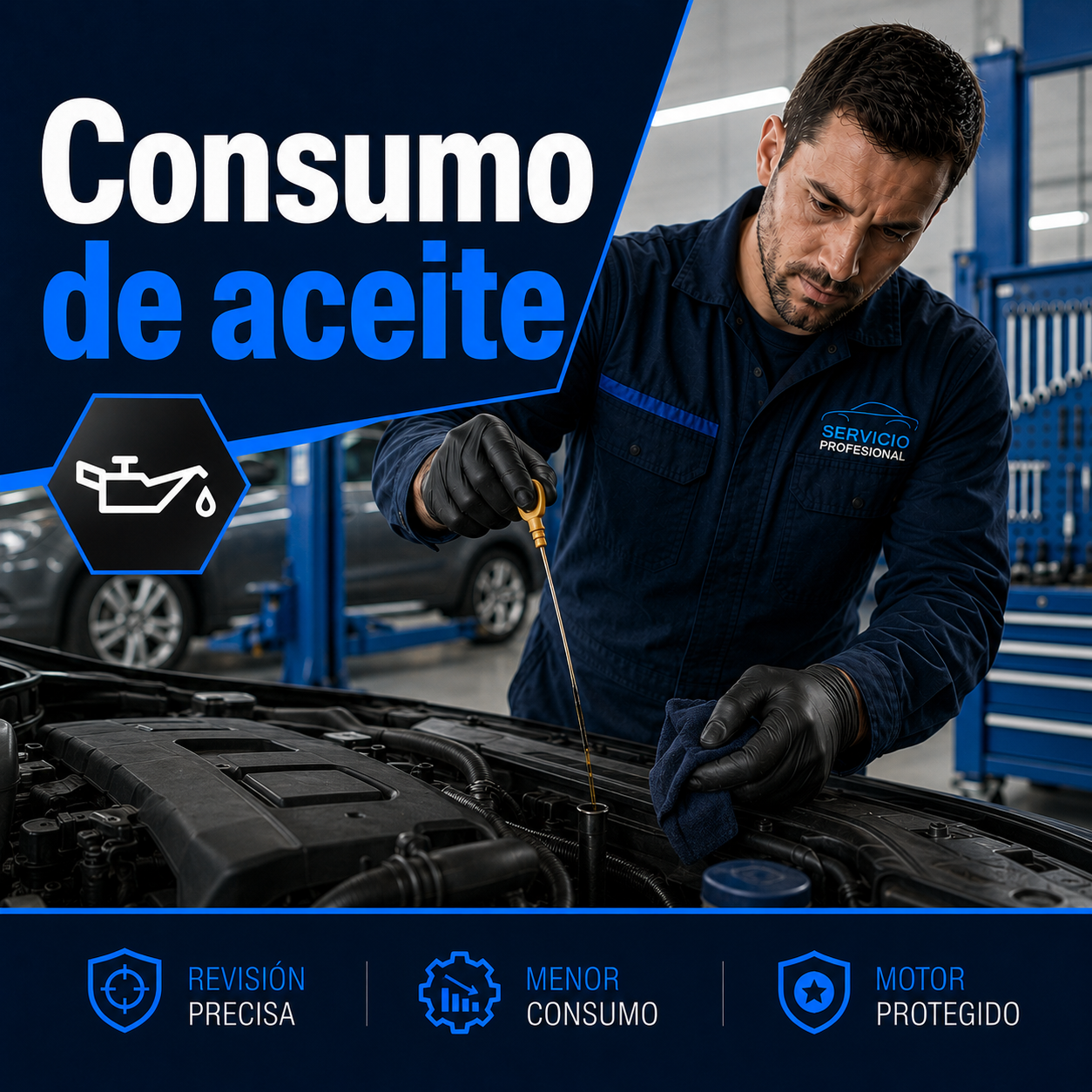 Revisión del consumo de aceite del motor