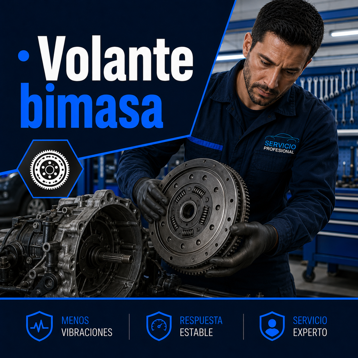 Volante bimasa con revisión de embrague y transmisión en Alicante