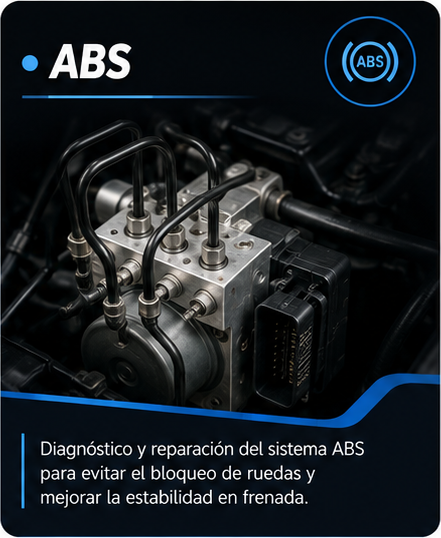 Componentes del sistema antibloqueo ABS