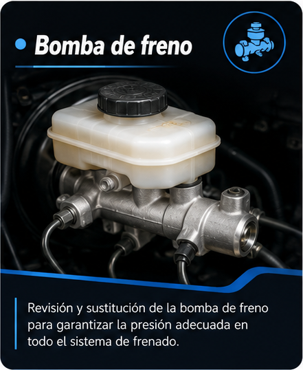 Bomba principal del circuito de frenos
