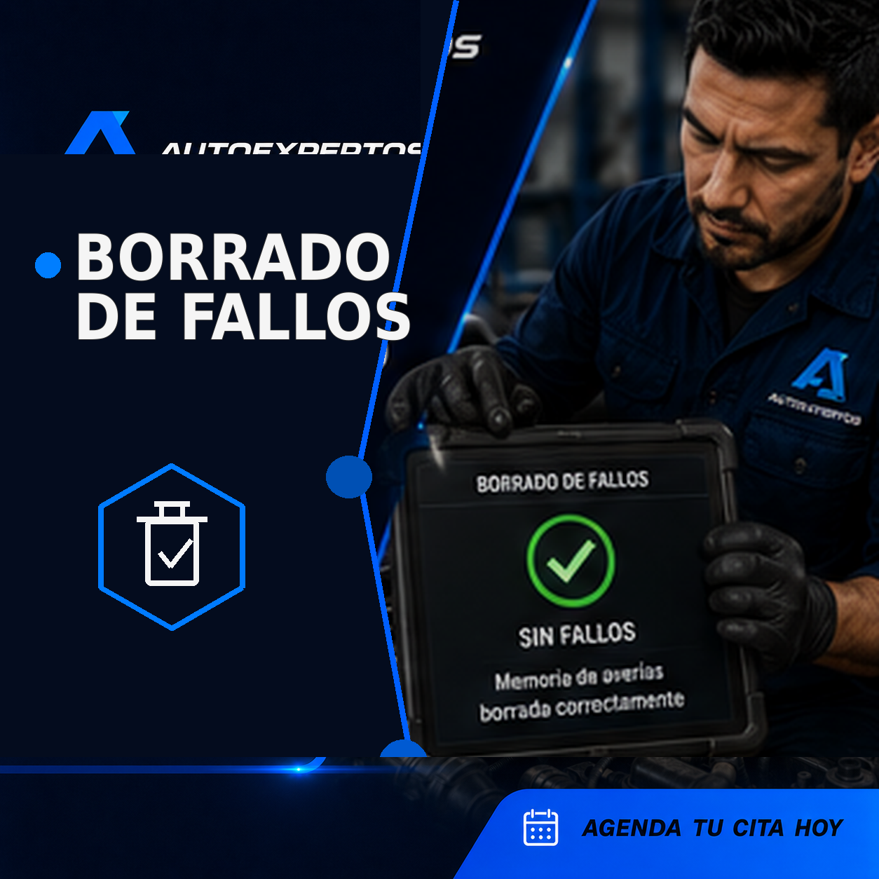 Borrado controlado de fallos después de una comprobación