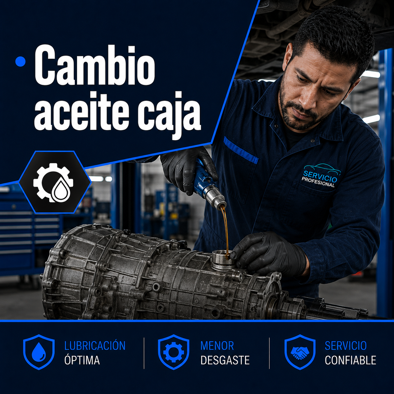 Cambio de aceite de caja de cambios en Alicante