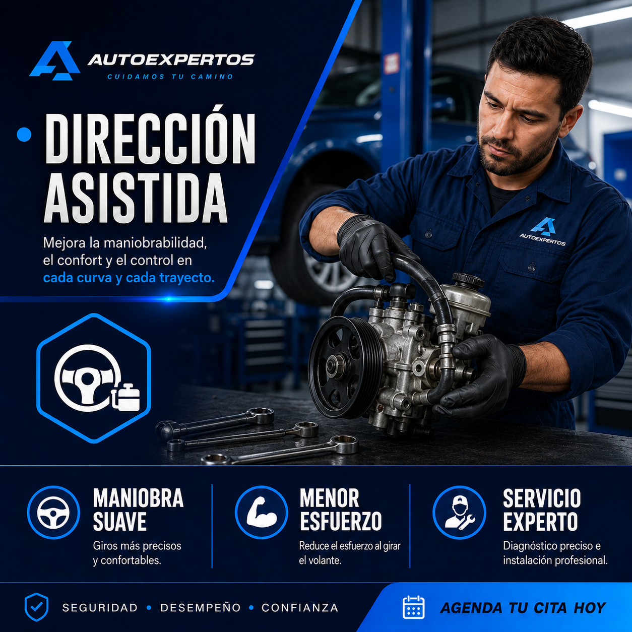 Suspensión y dirección en Alicante: diagnosis de dirección asistida