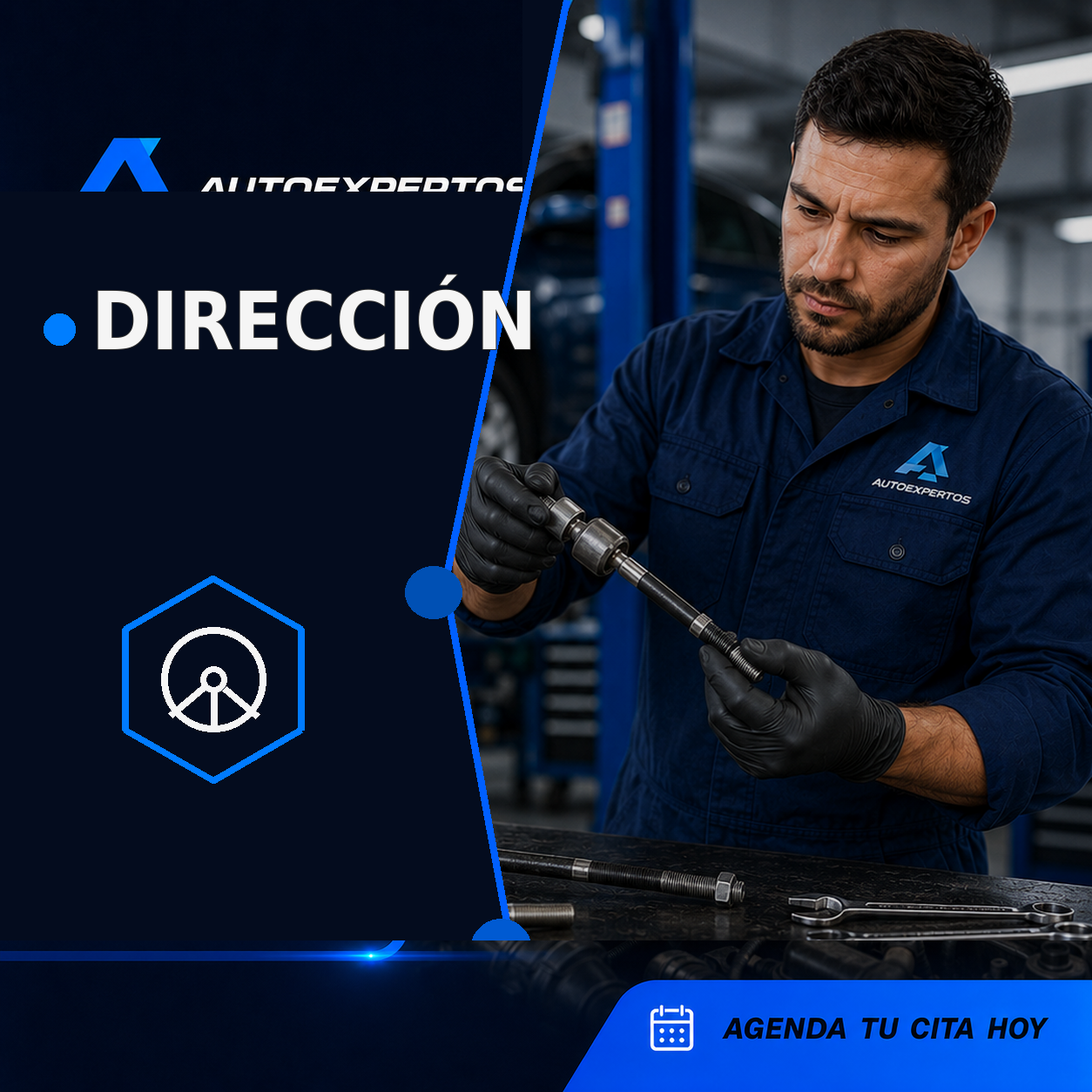 Comprobación de holguras y respuesta de la dirección