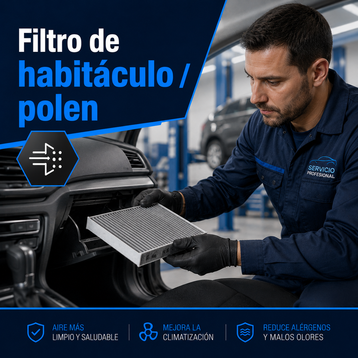 Filtro de habitáculo o polen del vehículo