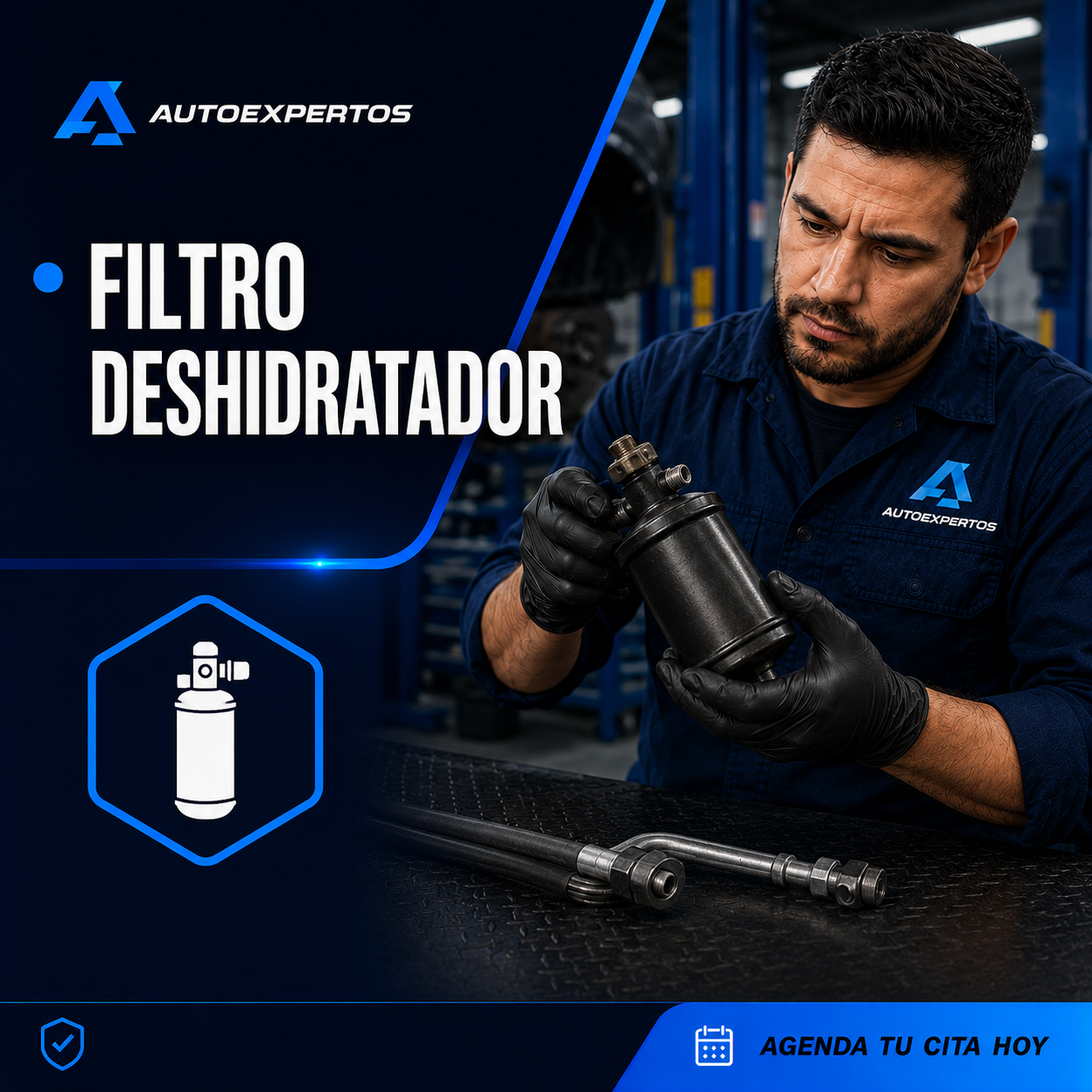 Filtro deshidratador del aire acondicionado del automóvil