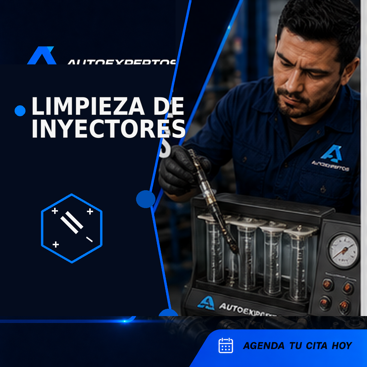 Proceso de limpieza de inyectores