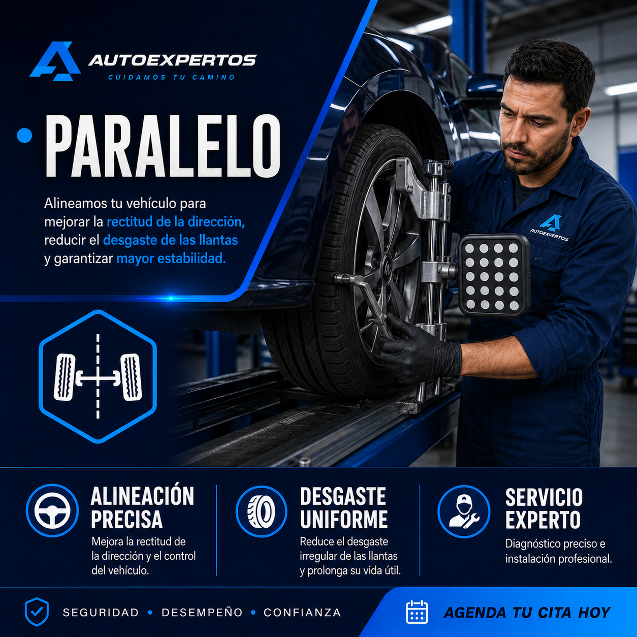 Suspensión y dirección en Alicante: paralelo y alineación