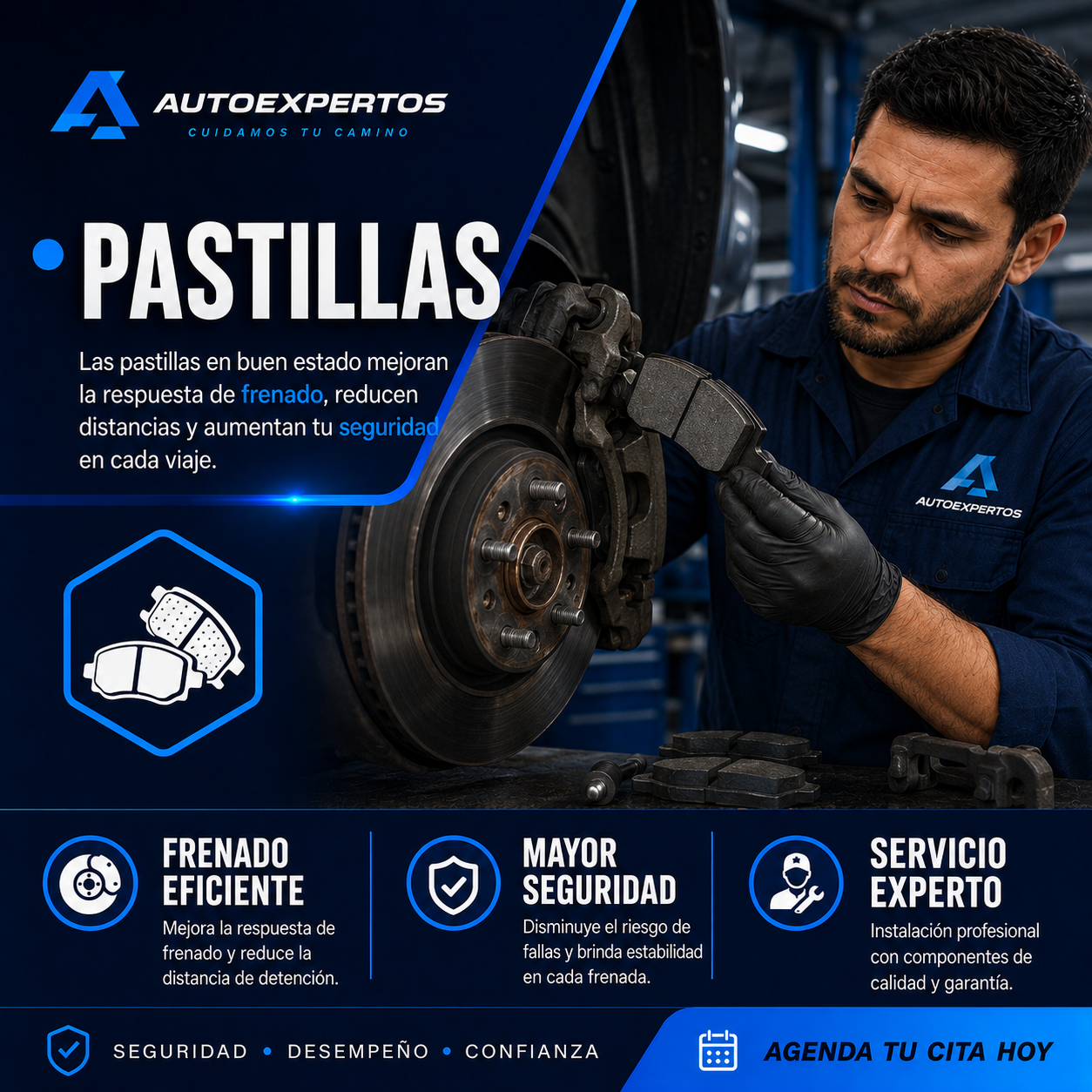 Juego de pastillas de freno para automóvil