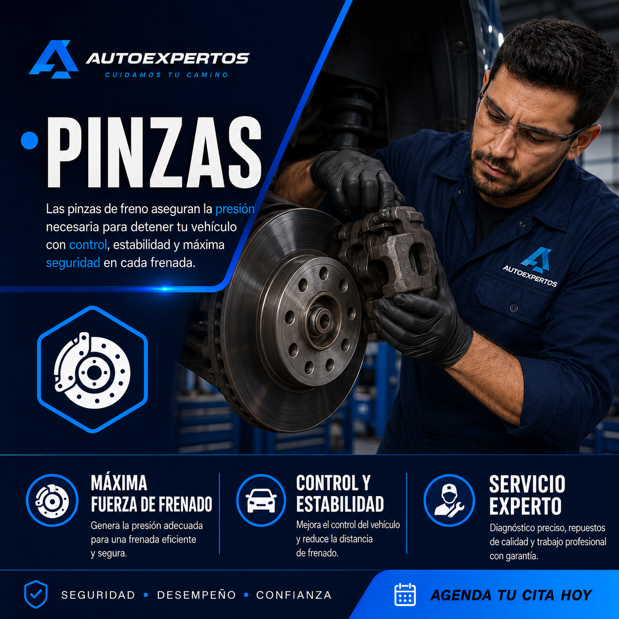 Pinza de freno de automóvil