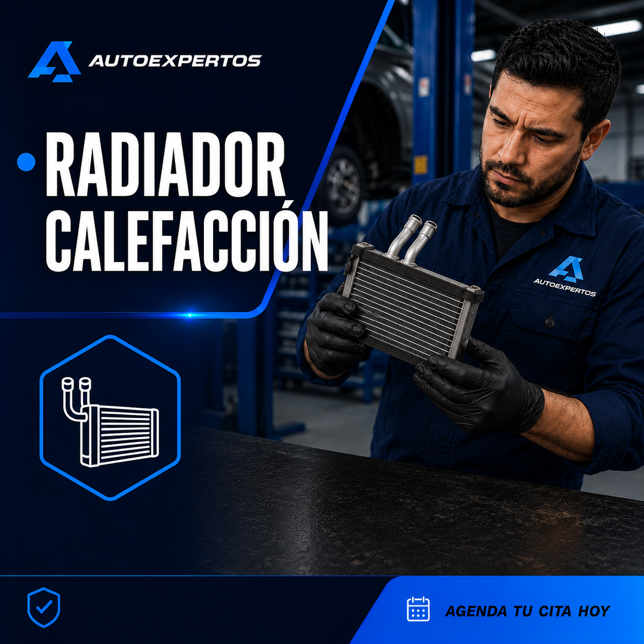Radiador de calefacción para el interior del vehículo