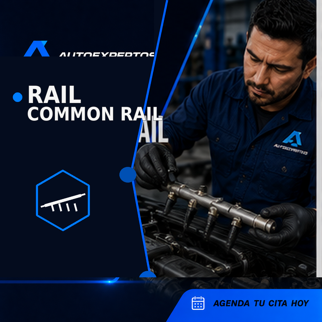 Rail Common Rail y componentes del sistema de inyección