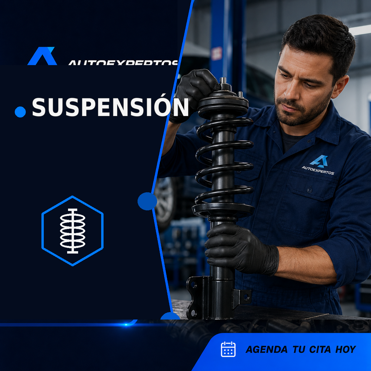 Revisión de amortiguadores y elementos de suspensión