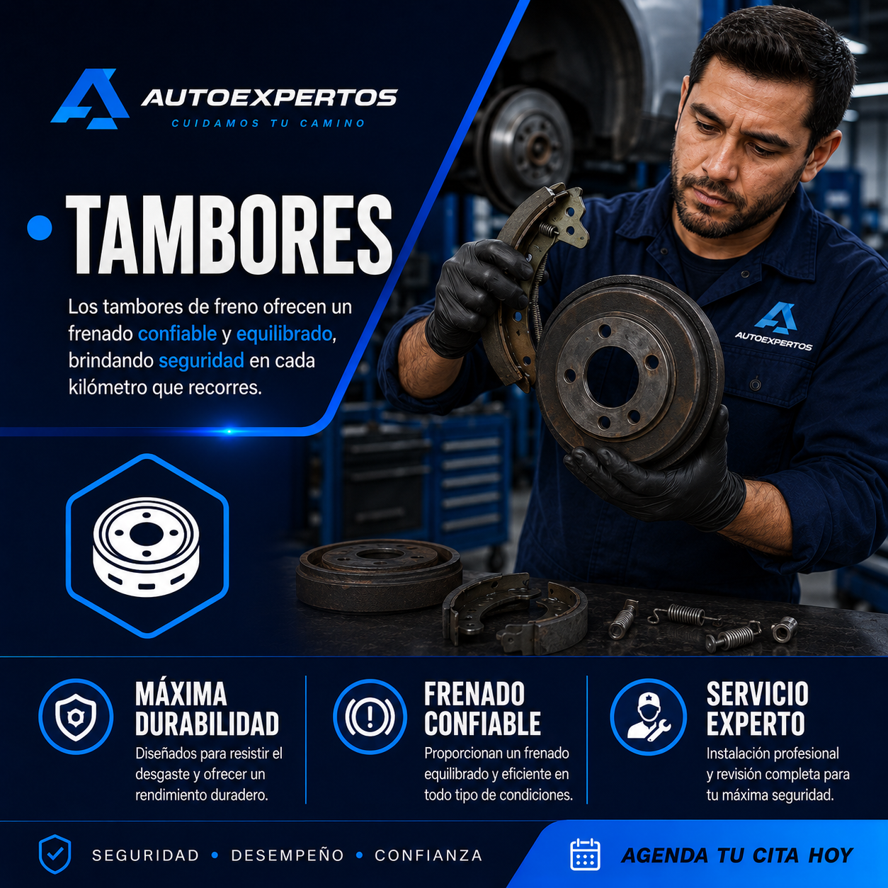 Tambores de freno para eje trasero
