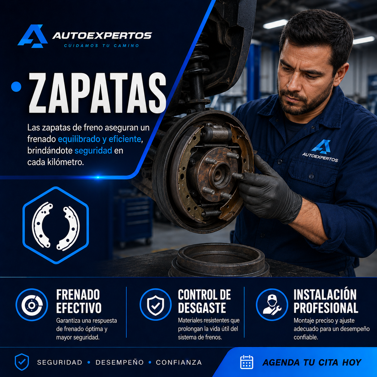 Zapatas de freno para sistema de tambor